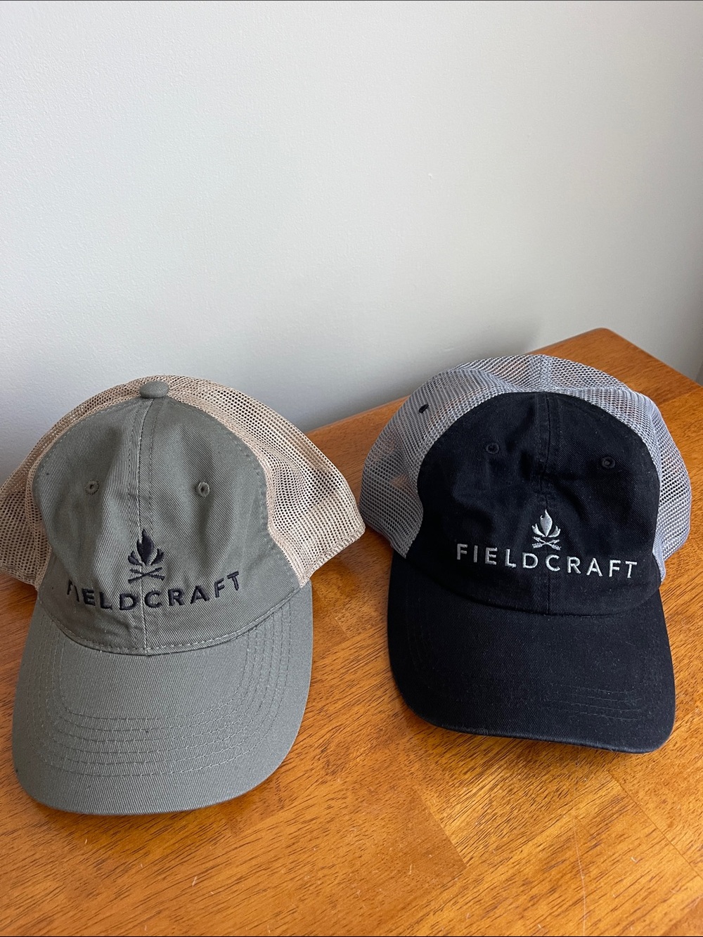 Men's Mesh Back Baseball Cap - Olive and Black